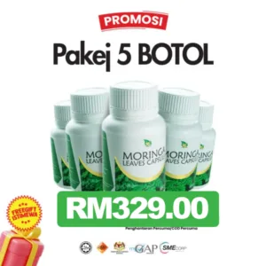 5 BOTOL MORINGA (5 BULAN)