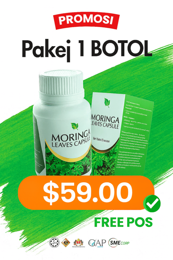 1 BOTOL MORINGA (1 BULAN)